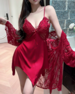 Ice Silk Camisole Slip Nightdress Sexy Lightweight Sleepwear - Image 5