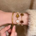Floral Bracelet for Women – Elegant Chinese Style Adjustable Bangle - Image 4