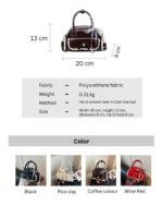 Tiancai Yifei Elegant Bowling Handbag Crossbody Tote Bag - Image 2