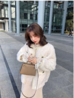 Chic Lace Mesh Blouse – Semi-Turtleneck Elegant Base Layer - Image 13