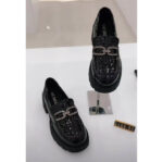 Leather Platform Loafers - Classic Mirror-Finish Chunky Shoes - Image 11