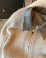 Lazy Soft Knit Zip-Up Cardigan Sweater Women Elegant Outerwear - Image 5