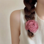 Dried Rose Hair Tie – Handmade Floral Hair Accessory - Image 4
