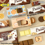 Creative Chocolate Eraser Simulation Shape Bread Biscuit Eraser Fun - Image 3