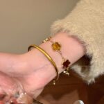 Floral Bracelet for Women – Elegant Chinese Style Adjustable Bangle - Image 5