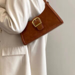 Elegant Vintage Baguette Bag – Fashion Shoulder and Handbag