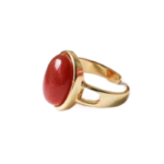 Retro Red Crystal Open Ring – Adjustable Luxury Ring - Image 7