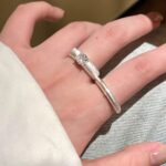 Chinese Style Brushed Open Ring – Luxury Adjustable Couple Ring - Image 5