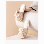 Elegant Bow Indoor Slippers – Soft, Non-Slip, Quiet Comfort - Image 4