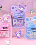 10pcs Mini Cartoon Stapler Set Portable Small Staplers - Image 4