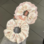 Ballet Princess Bow Lace Scrunchie – Korean Cute Cream Hair Tie - Image 5