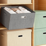 Foldable Fabric Storage Box - Large Organizer for Clothes & Quilts - Image 4