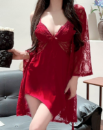 Ice Silk Camisole Slip Nightdress Sexy Lightweight Sleepwear - Image 7