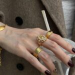 Tiger Eye Portrait Lace Ring for Women – Luxury Vintage Finger Ring