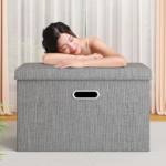 Foldable Fabric Storage Box - Large Organizer for Clothes & Quilts - Image 5