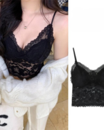 French Lace Padded Camisole Crop Top for Women - Image 7