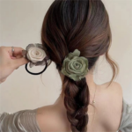 Dried Rose Hair Tie – Handmade Floral Hair Accessory - Image 5