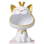 Light Luxury Crown Lucky Cat Key Storage Tray - Image 5