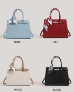 Genuine Leather Top-Handle Mom Handbag for Women - Image 9