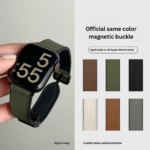 Crazy Horse Leather Magnetic Apple Watch Band – Sport Style Strap - Image 5