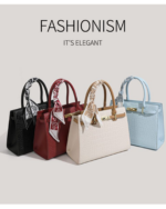 Genuine Leather Top-Handle Mom Handbag for Women - Image 10