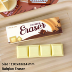 Creative Chocolate Eraser Simulation Shape Bread Biscuit Eraser Fun - Image 6