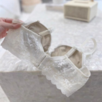 Bridal Lace Lingerie Set – French Style Wireless Bra - Image 6