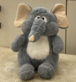 Grey Stuffed Elephant Plush Animal Soft Toy for Kids - Image 2