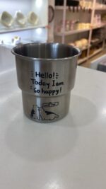 Cute Cat Doodle Stainless Steel Portable Travel Cup - Image 5
