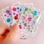 Cute 3D Cartoon Embossed Hollow Stickers Set - Image 9