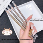 NOVO Ultra-Fine Dual-Ended Waterproof Eyebrow Pencil – 2 Pack - Image 6