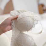 Bridal Lace Lingerie Set – French Style Wireless Bra - Image 7