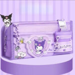 Sanrio Kuromi Large Pencil Case – Cute Stationery Bag for Girls and Students