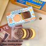 Creative Chocolate Eraser Simulation Shape Bread Biscuit Eraser Fun - Image 8