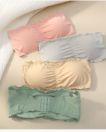 Ice Silk Strapless Seamless Bandeau Bra for Women - Image 7