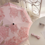 French Style Sun & Rain Umbrella - Durable Automatic Folding UV Protection - Image 8