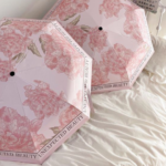 French Style Sun & Rain Umbrella - Durable Automatic Folding UV Protection - Image 9