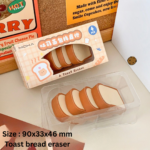 Creative Chocolate Eraser Simulation Shape Bread Biscuit Eraser Fun - Image 9