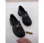 Leather Platform Loafers - Classic Mirror-Finish Chunky Shoes - Image 3