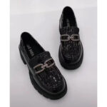 Leather Platform Loafers - Classic Mirror-Finish Chunky Shoes - Image 4