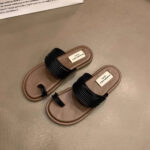 Roman Royal Toe Ring Flat Slippers for Women – Outdoor Sandals - Image 15