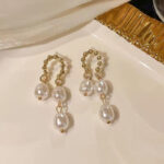 French retro pearl earrings new high-end earrings - Image 13