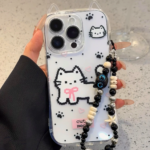 Cute Pixel Cat Ear Phone Charm – Kawaii Kitten Charm - Image 4