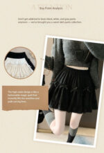 High-Waist Bow Tiered Lace Ruffle Mini Skirt - Image 15