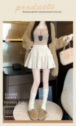 High-Waist Bow Tiered Lace Ruffle Mini Skirt - Image 14