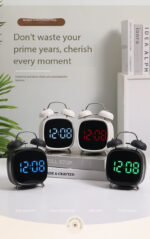 Creative Loud Metal Bell LED Alarm Clock for Heavy Sleepers - Image 14