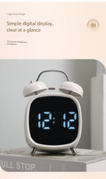 Creative Loud Metal Bell LED Alarm Clock for Heavy Sleepers - Image 12
