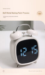 Creative Loud Metal Bell LED Alarm Clock for Heavy Sleepers - Image 10
