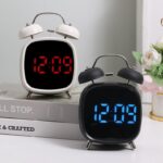 Creative Loud Metal Bell LED Alarm Clock for Heavy Sleepers