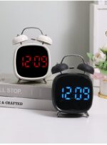 Creative Loud Metal Bell LED Alarm Clock for Heavy Sleepers